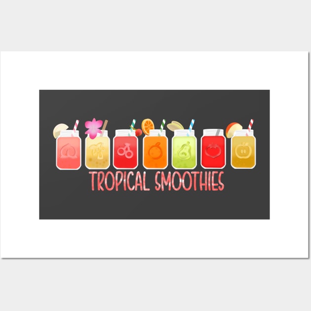 Tropical Smoothies Wall Art by meggbugs